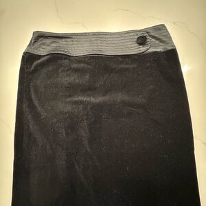 Behnaz Sarafpour for Target Black Pencil Skirt with Gray Waistband EUC size 5